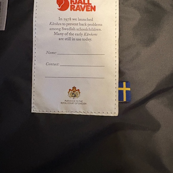 Kånken Blue/Grey Backpack with Embroidered Details - Picture 10 of 13